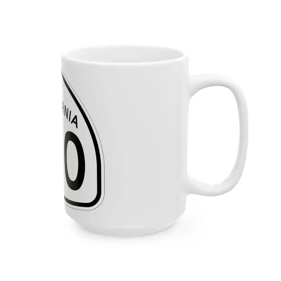 California 150 1957 (California) (Road Sign) White Coffee Mug - Go Mug Yourself