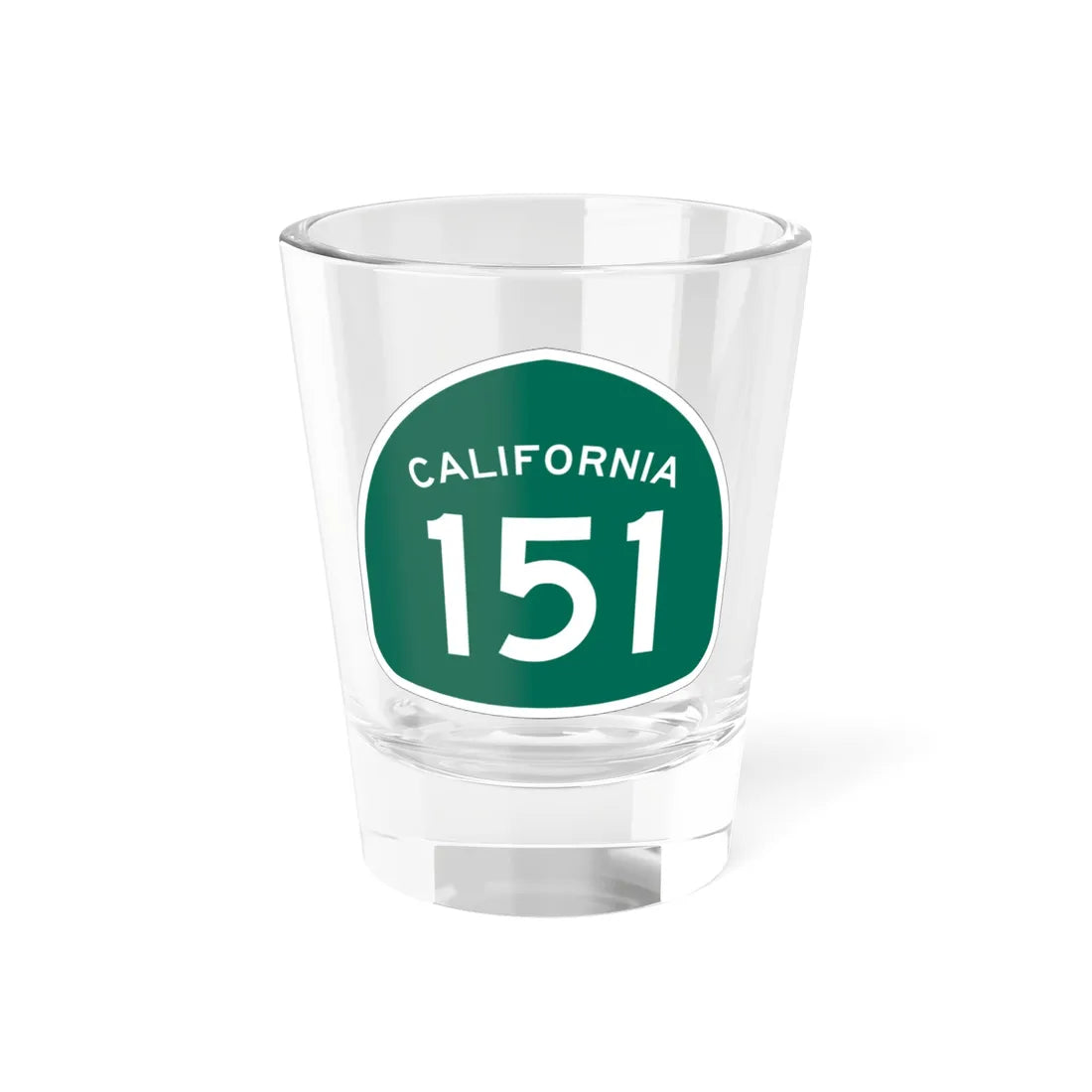 California 151 (California) (Road Sign) Shot Glass 1.5oz 1.5oz - Go Mug Yourself