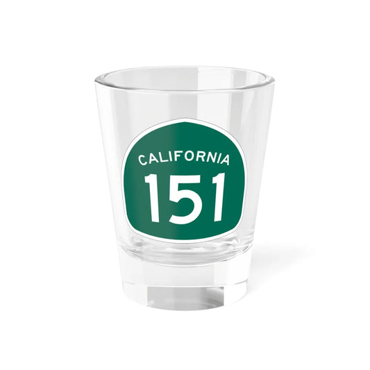California 151 (California) (Road Sign) Shot Glass 1.5oz 1.5oz - Go Mug Yourself