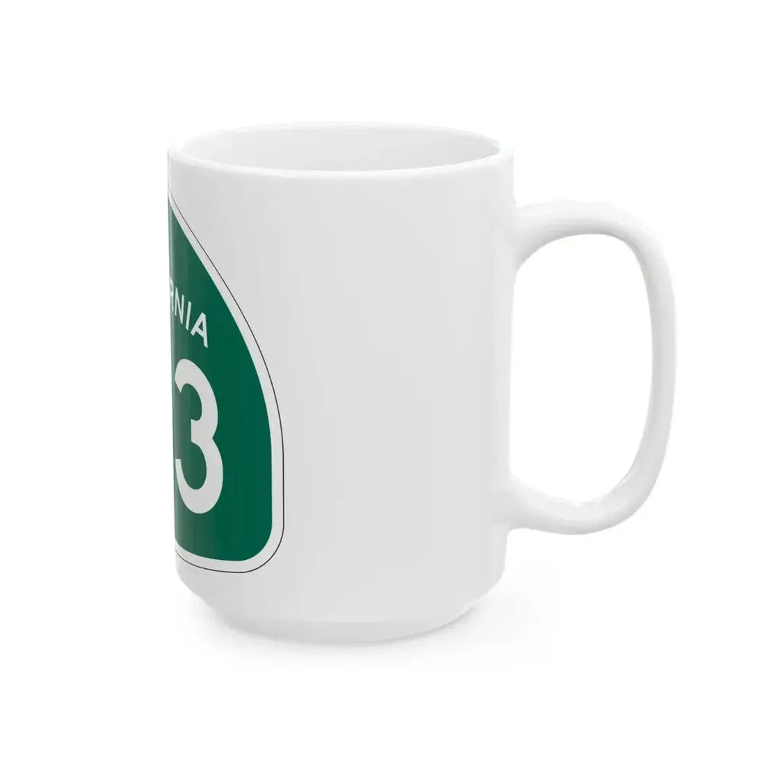 California 153 (California) (Road Sign) White Coffee Mug - Go Mug Yourself