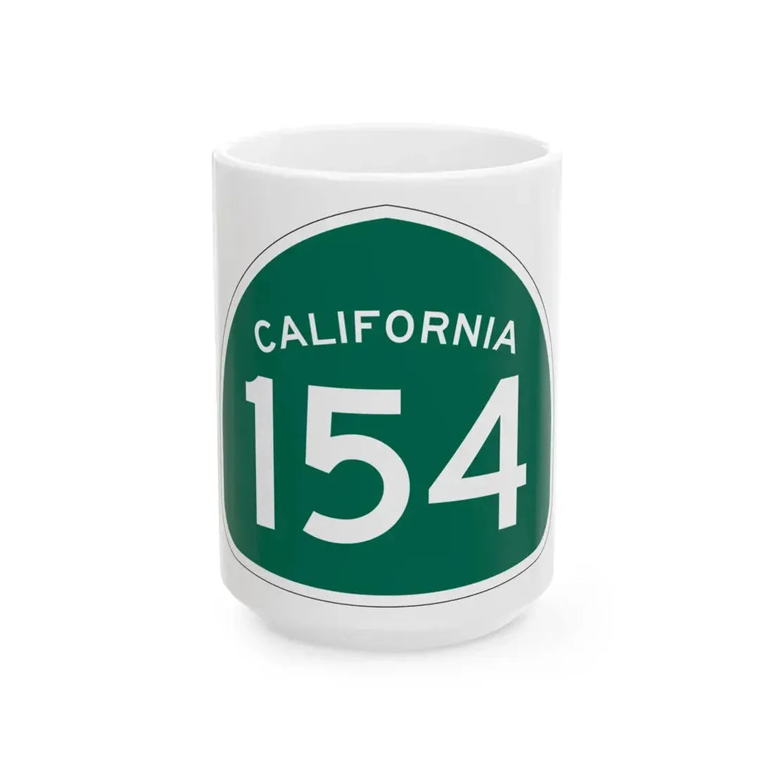 California 154 (California) (Road Sign) White Coffee Mug - Go Mug Yourself