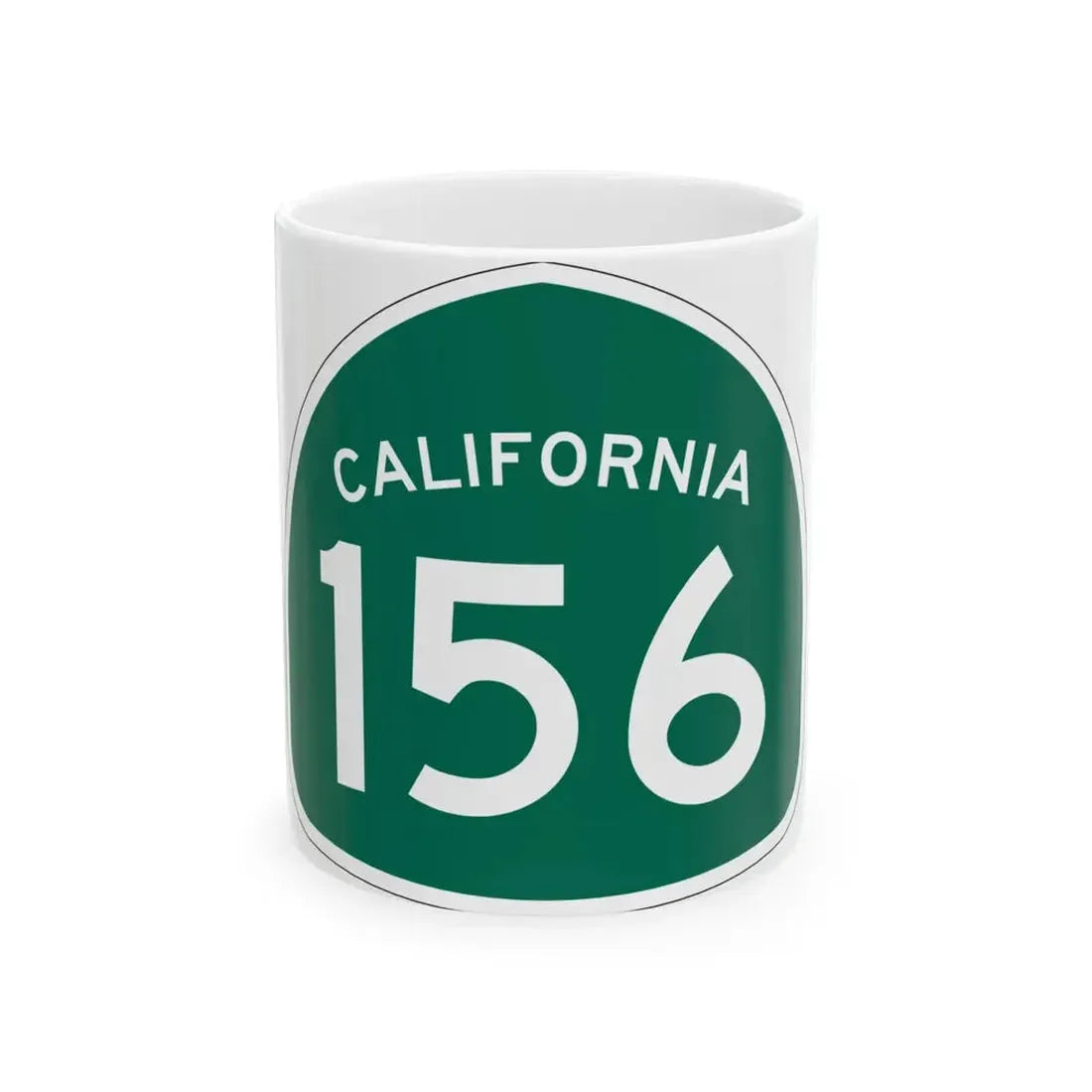 California 156 (California) (Road Sign) White Coffee Mug 11oz - Go Mug Yourself