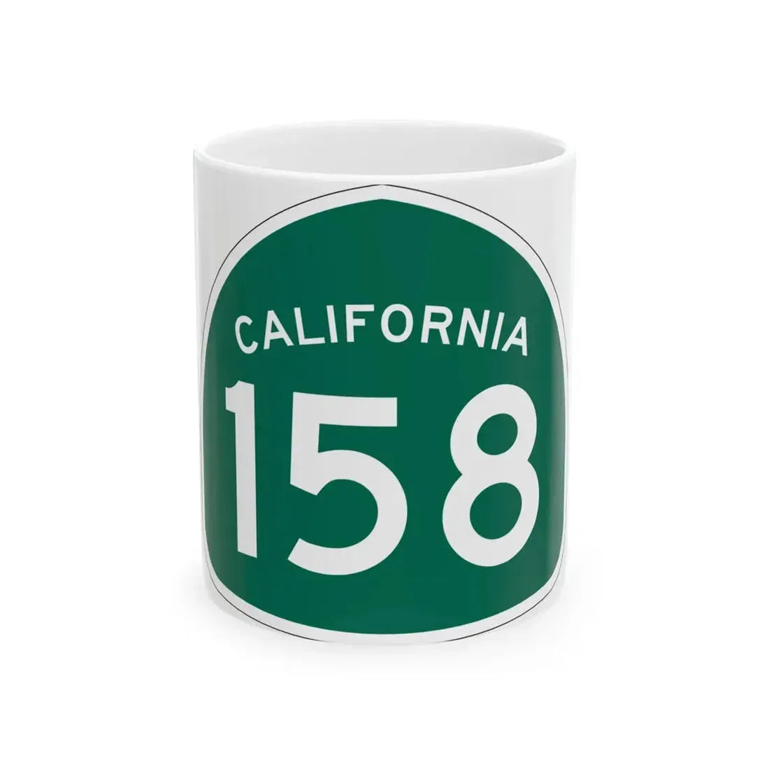California 158 (California) (Road Sign) White Coffee Mug - Go Mug Yourself