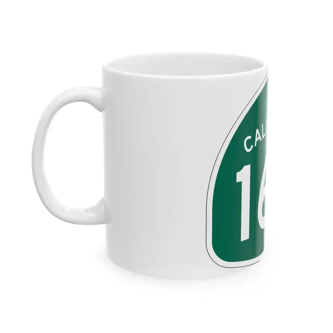 California 160 (California) (Road Sign) White Coffee Mug - Go Mug Yourself