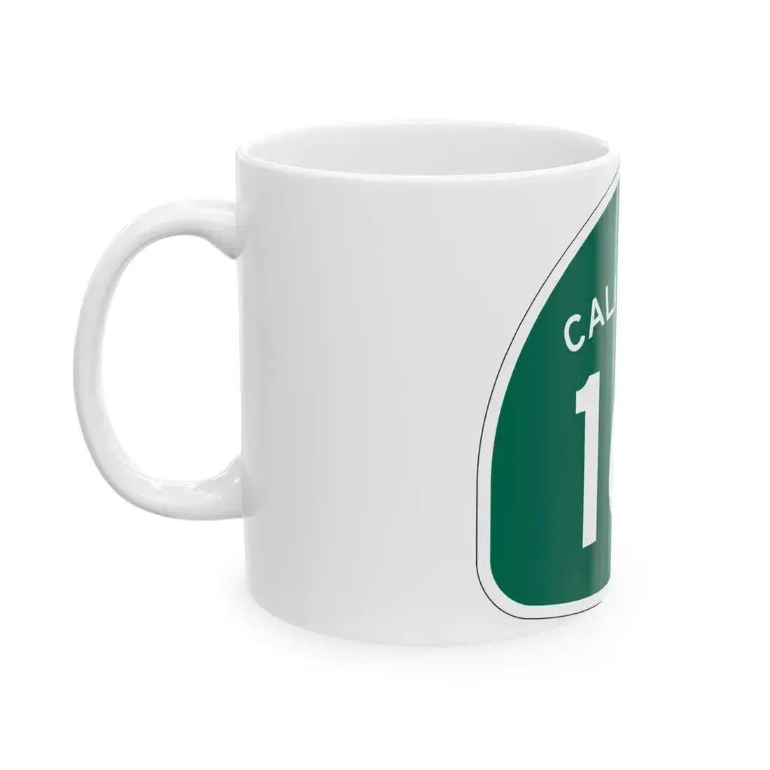 California 161 (California) (Road Sign) White Coffee Mug - Go Mug Yourself