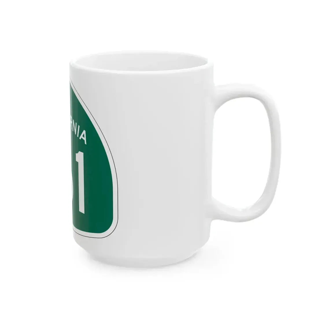California 161 (California) (Road Sign) White Coffee Mug - Go Mug Yourself