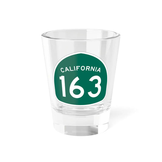 California 163 (California) (Road Sign) Shot Glass 1.5oz 1.5oz - Go Mug Yourself
