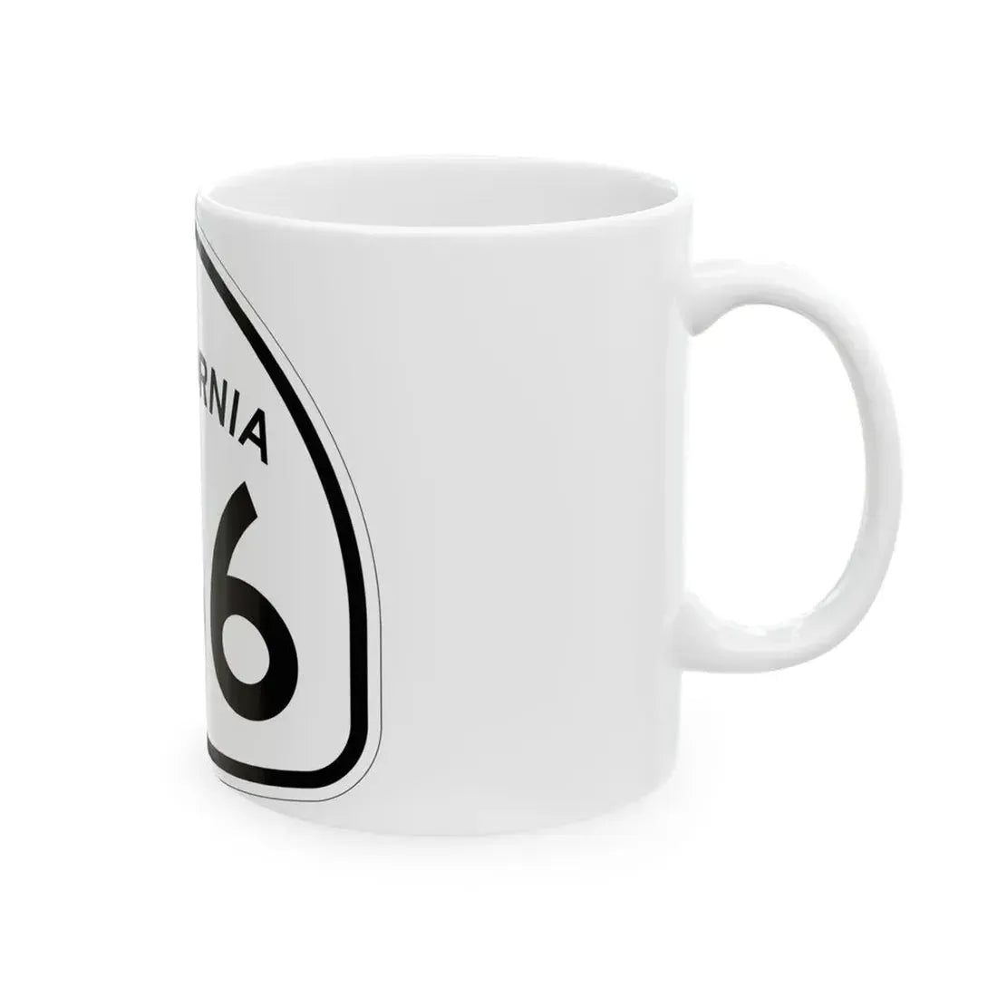 California 166 1957 (California) (Road Sign) White Coffee Mug - Go Mug Yourself