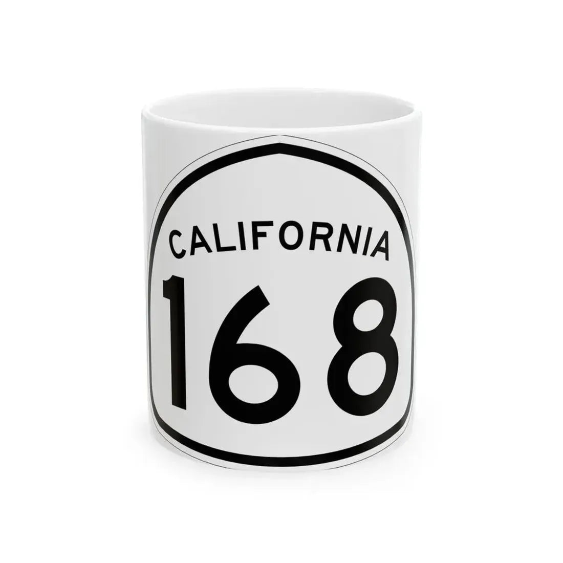 California 168 1957 (California) (Road Sign) White Coffee Mug - Go Mug Yourself