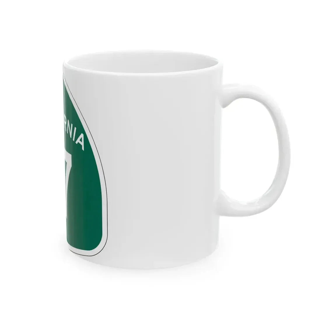California 17 (California) (Road Sign) White Coffee Mug - Go Mug Yourself