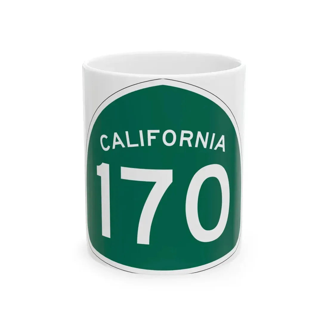 California 170 (California) (Road Sign) White Coffee Mug 11oz - Go Mug Yourself
