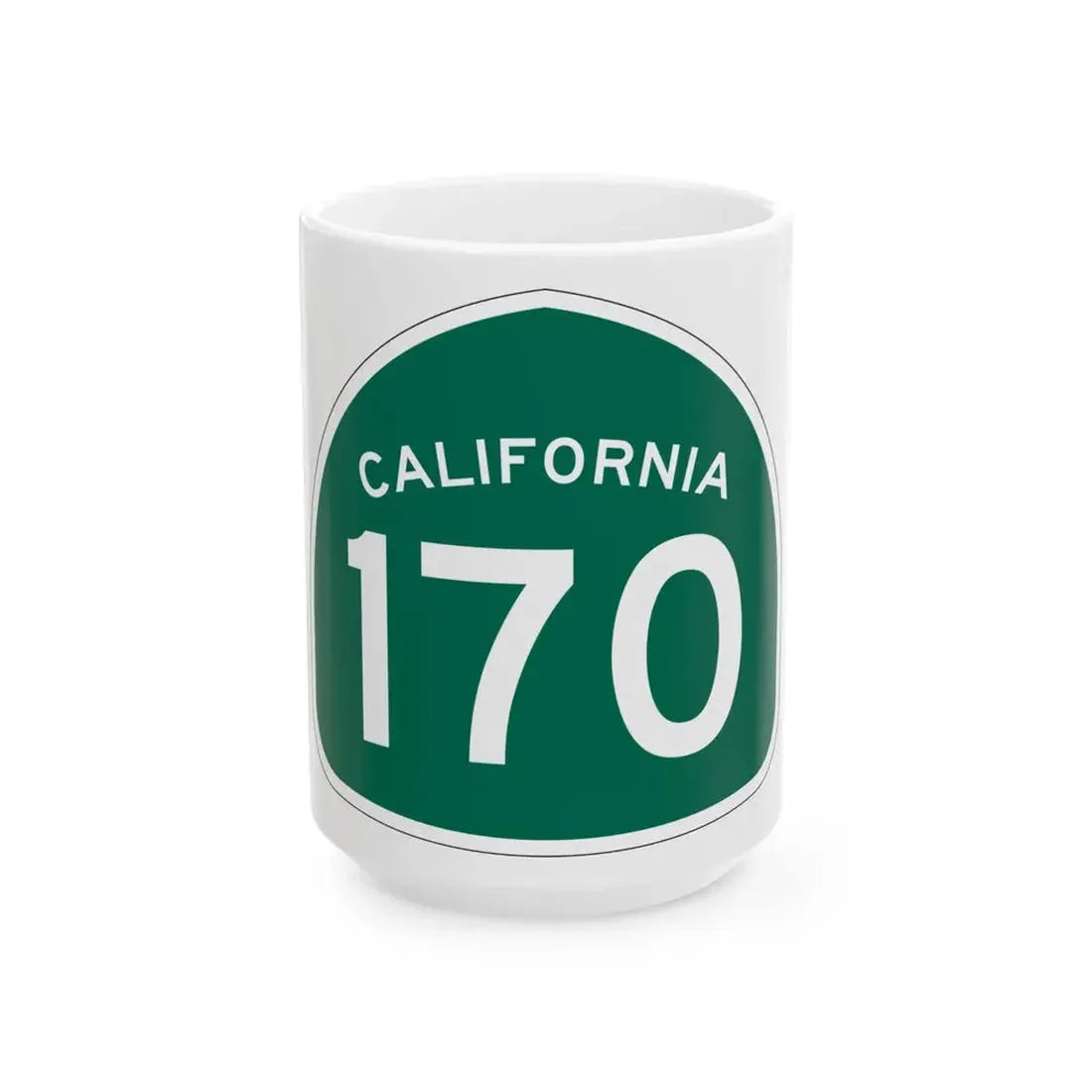 California 170 (California) (Road Sign) White Coffee Mug 15oz - Go Mug Yourself