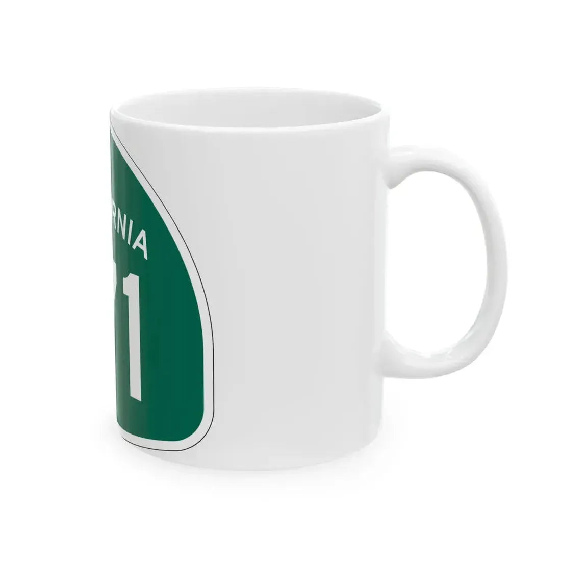 California 171 (California) (Road Sign) White Coffee Mug - Go Mug Yourself