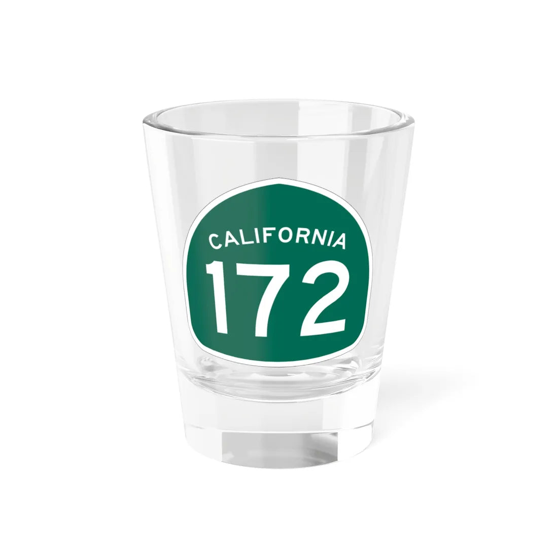 California 172 (California) (Road Sign) Shot Glass 1.5oz 1.5oz - Go Mug Yourself