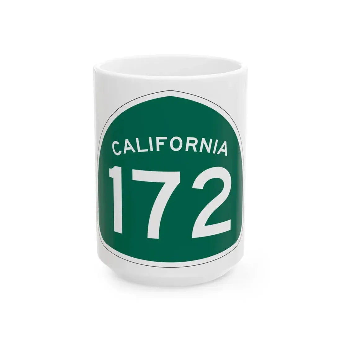 California 172 (California) (Road Sign) White Coffee Mug 15oz - Go Mug Yourself