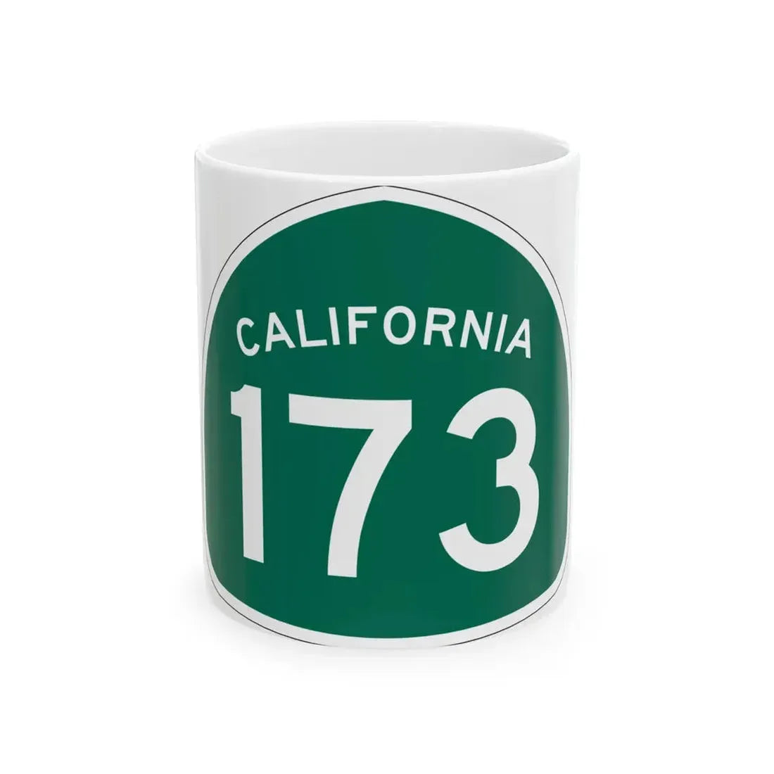 California 173 (California) (Road Sign) White Coffee Mug 11oz - Go Mug Yourself