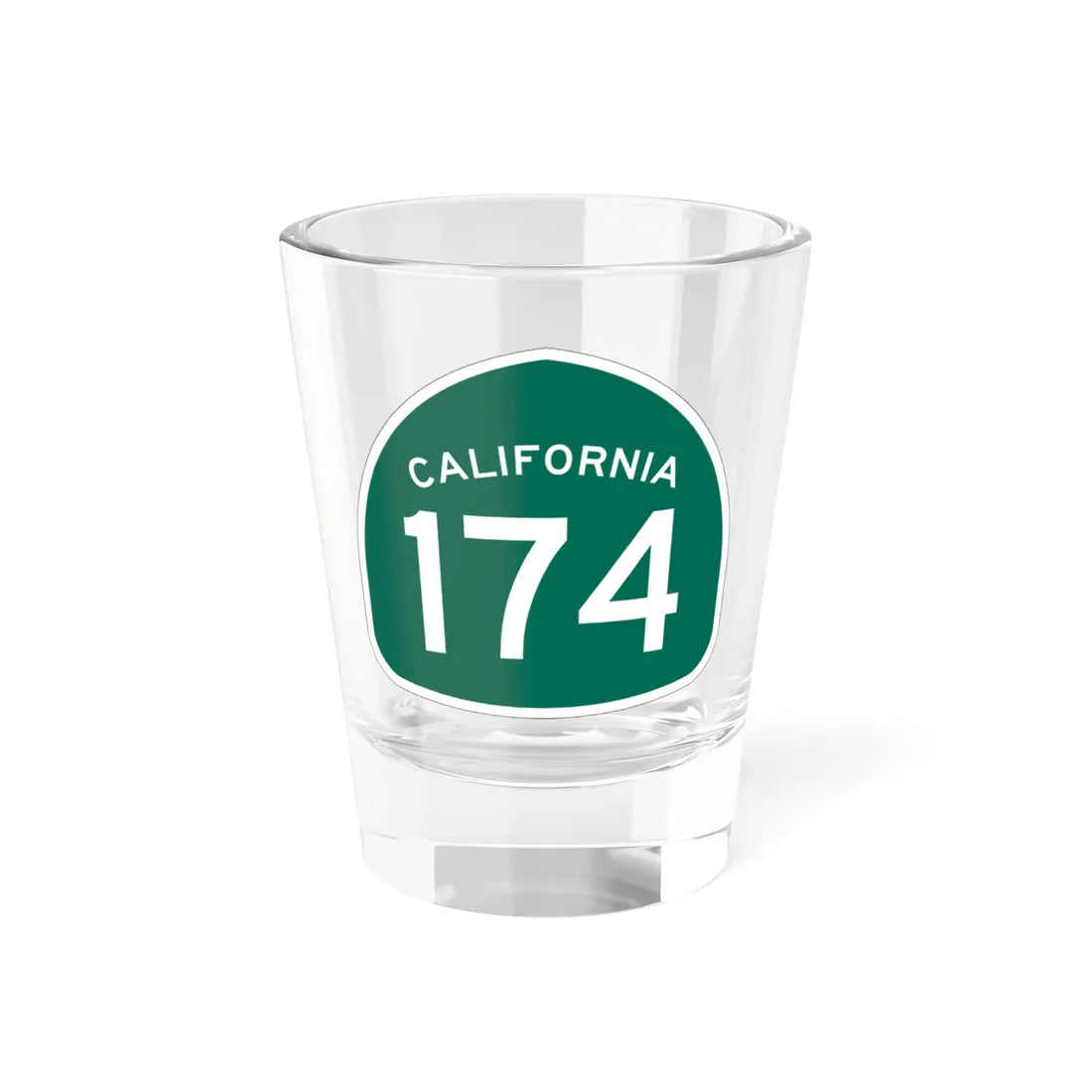 California 174 (California) (Road Sign) Shot Glass 1.5oz 1.5oz - Go Mug Yourself