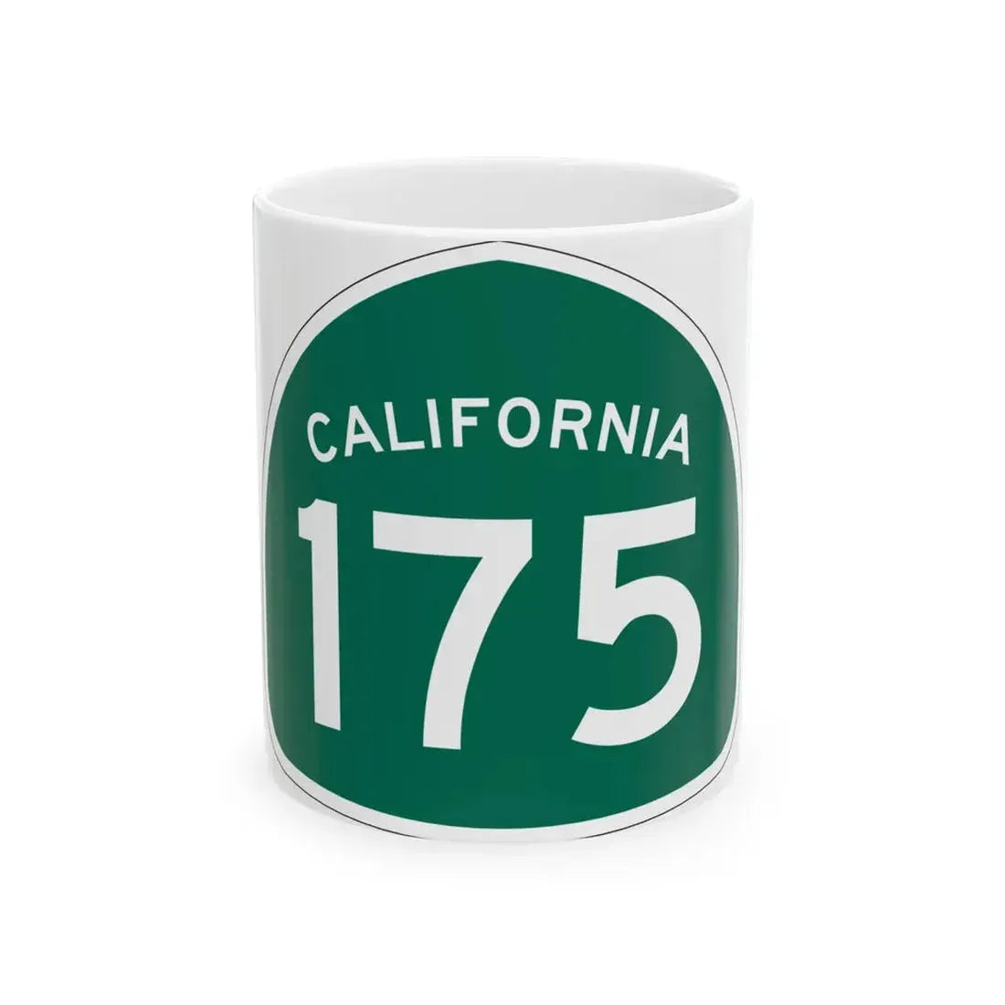 California 175 (California) (Road Sign) White Coffee Mug 11oz - Go Mug Yourself