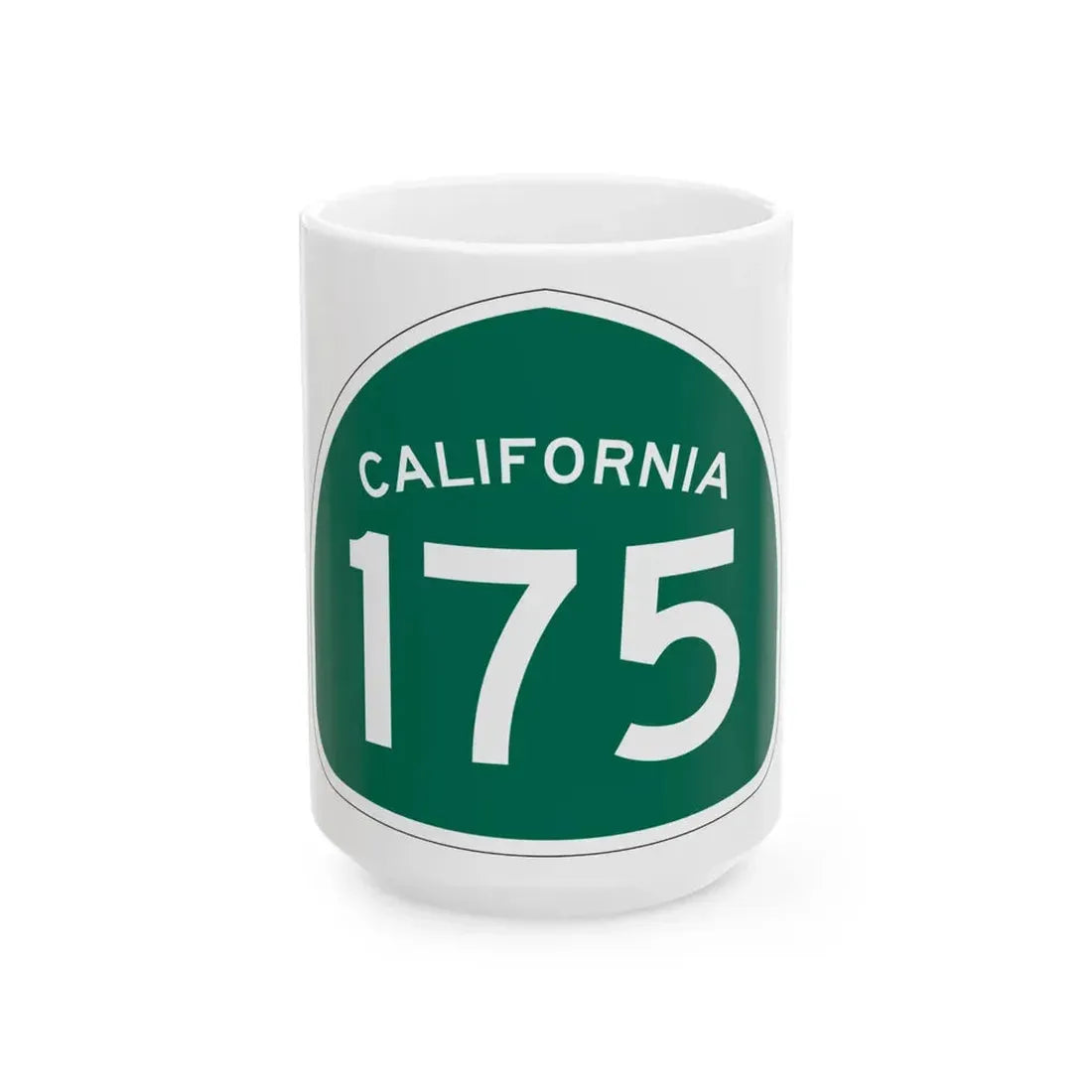 California 175 (California) (Road Sign) White Coffee Mug 15oz - Go Mug Yourself