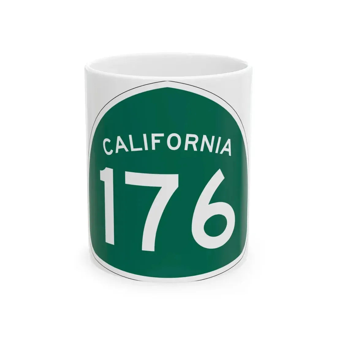California 176 (California) (Road Sign) White Coffee Mug 11oz - Go Mug Yourself