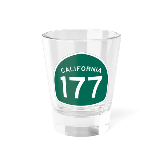 California 177 (California) (Road Sign) Shot Glass 1.5oz 1.5oz - Go Mug Yourself