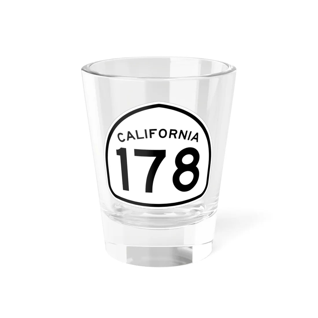 California 178 1957 (California) (Road Sign) Shot Glass 1.5oz 1.5oz - Go Mug Yourself