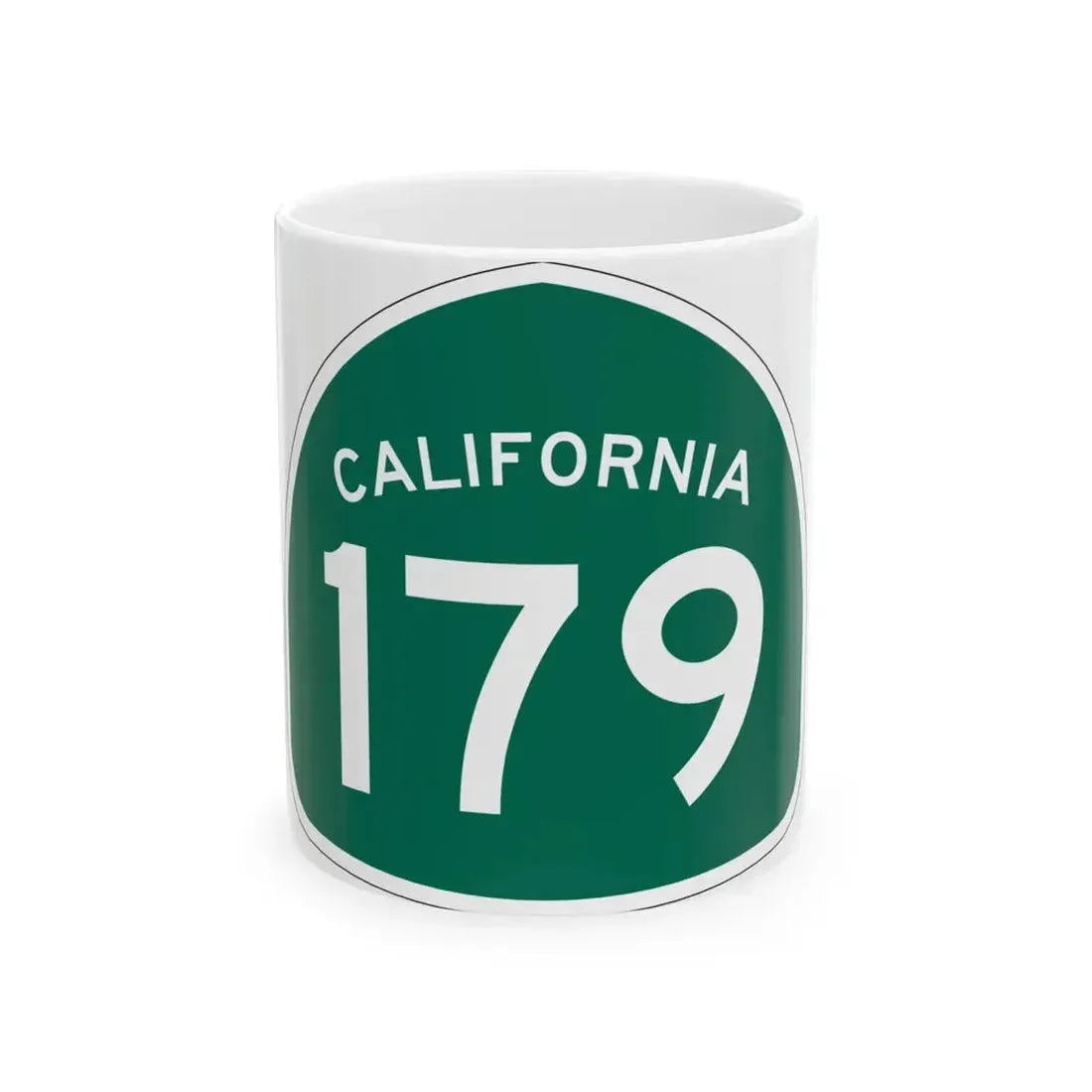 California 179 (California) (Road Sign) White Coffee Mug 11oz - Go Mug Yourself