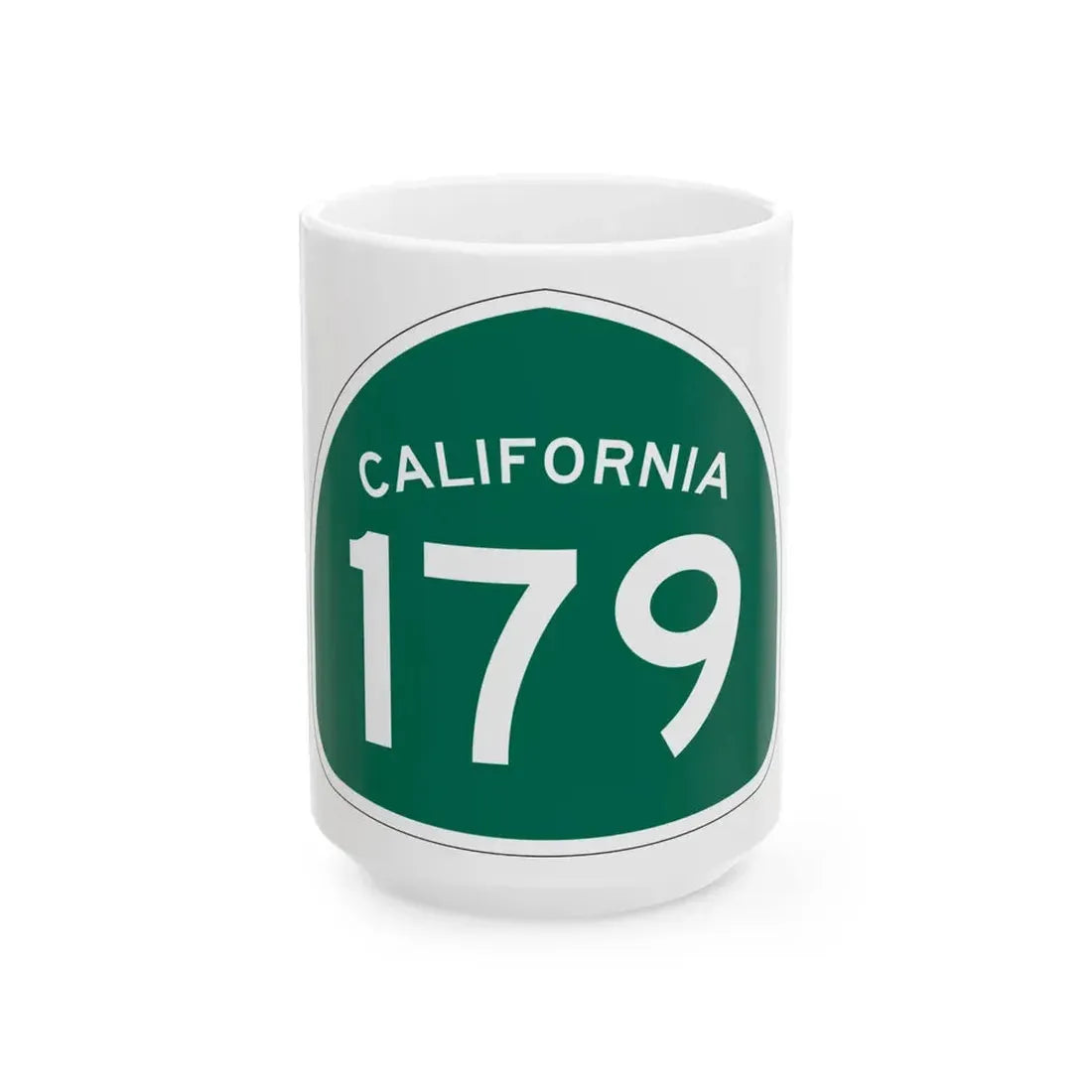California 179 (California) (Road Sign) White Coffee Mug 15oz - Go Mug Yourself