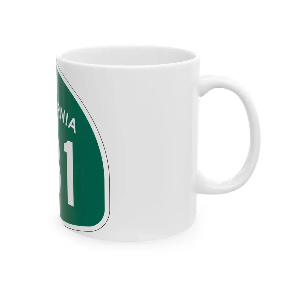 California 181 (California) (Road Sign) White Coffee Mug - Go Mug Yourself