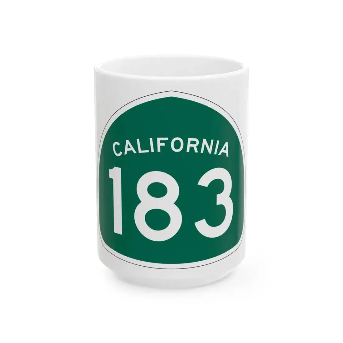 California 183 (California) (Road Sign) White Coffee Mug - Go Mug Yourself