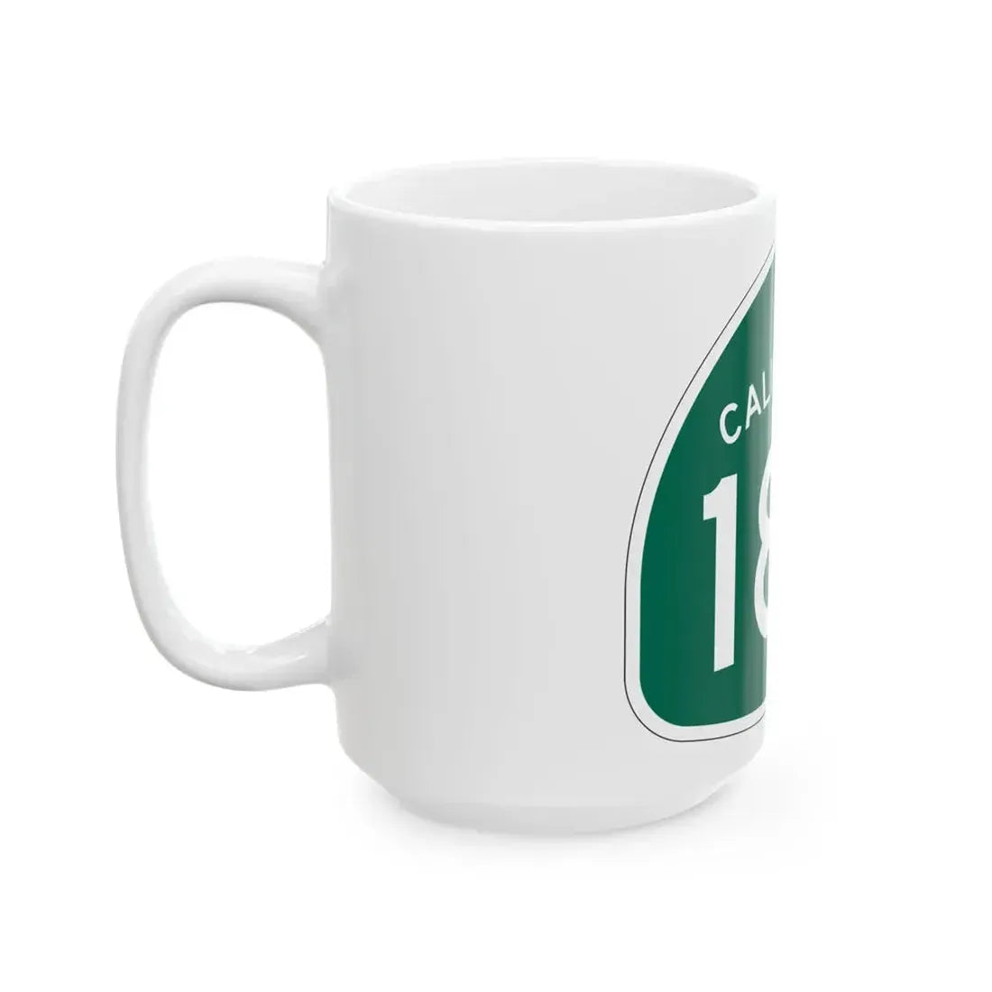 California 185 (California) (Road Sign) White Coffee Mug - Go Mug Yourself