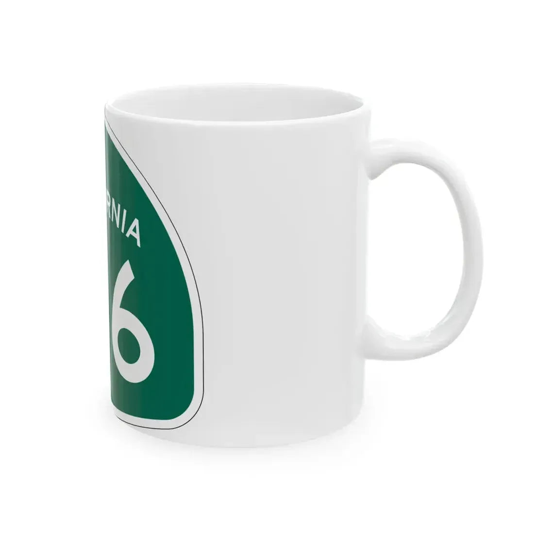 California 186 (California) (Road Sign) White Coffee Mug - Go Mug Yourself