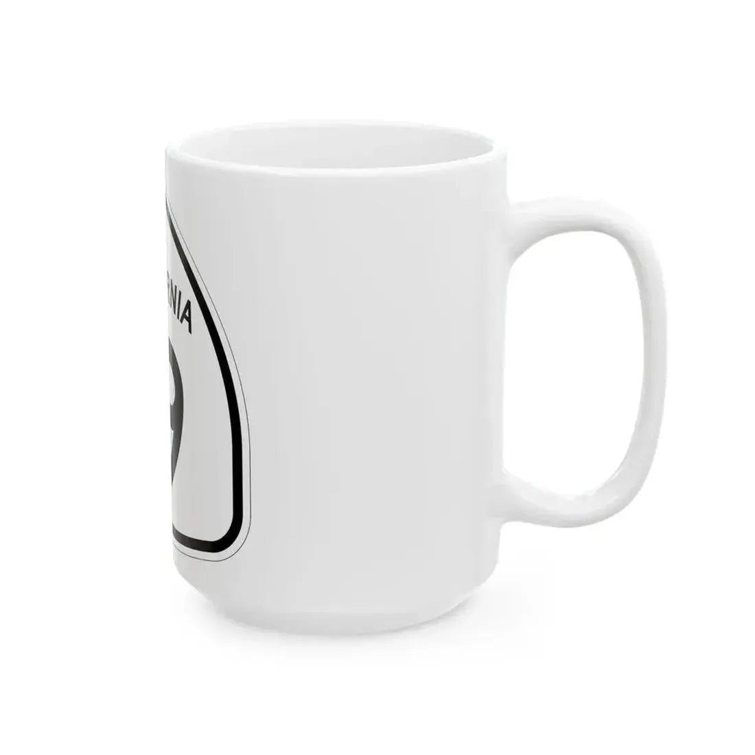 California 19 1957 (California) (Road Sign) White Coffee Mug - Go Mug Yourself