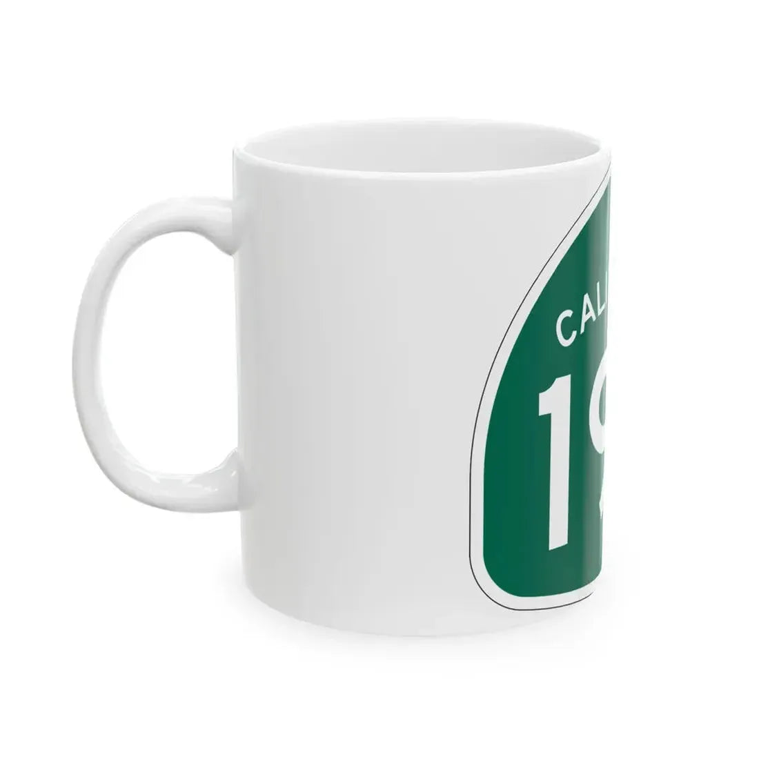 California 190 (California) (Road Sign) White Coffee Mug - Go Mug Yourself
