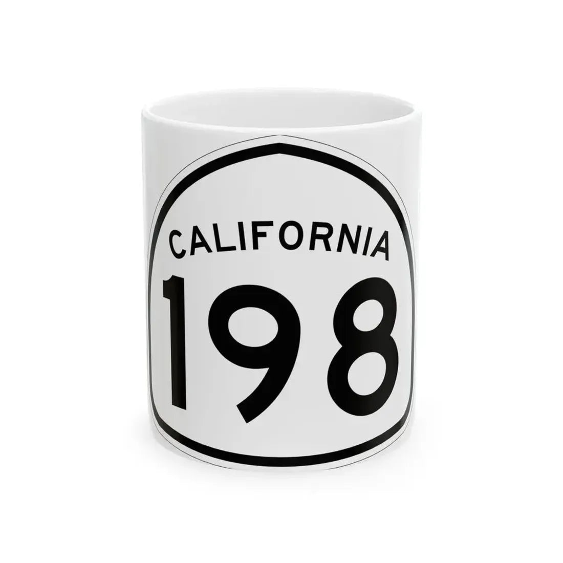California 198 1957 (California) (Road Sign) White Coffee Mug 11oz - Go Mug Yourself
