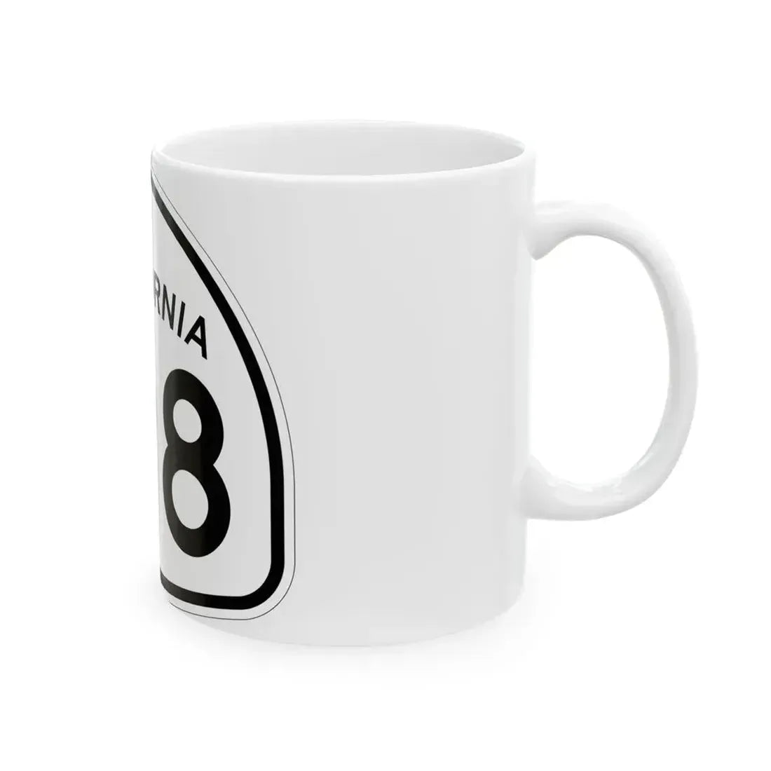 California 198 1957 (California) (Road Sign) White Coffee Mug - Go Mug Yourself