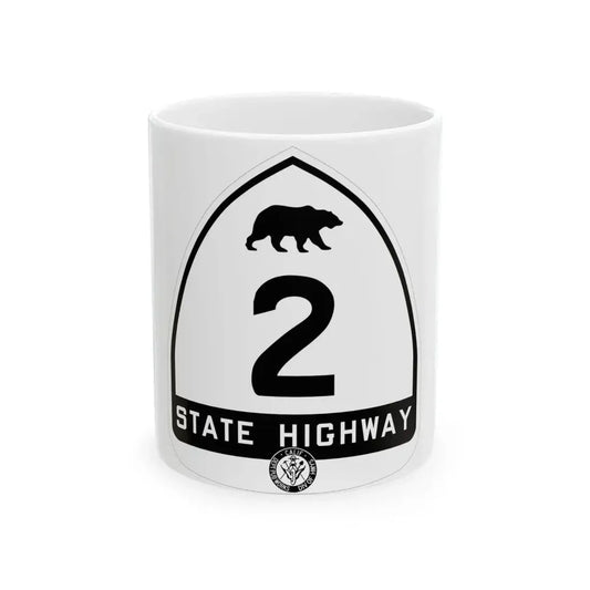 California 2 1948 (California) (Road Sign) White Coffee Mug 11oz - Go Mug Yourself