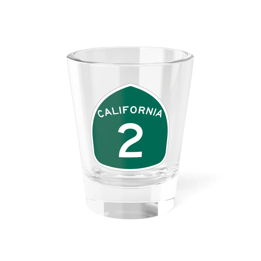 California 2 (California) (Road Sign) Shot Glass 1.5oz 1.5oz - Go Mug Yourself