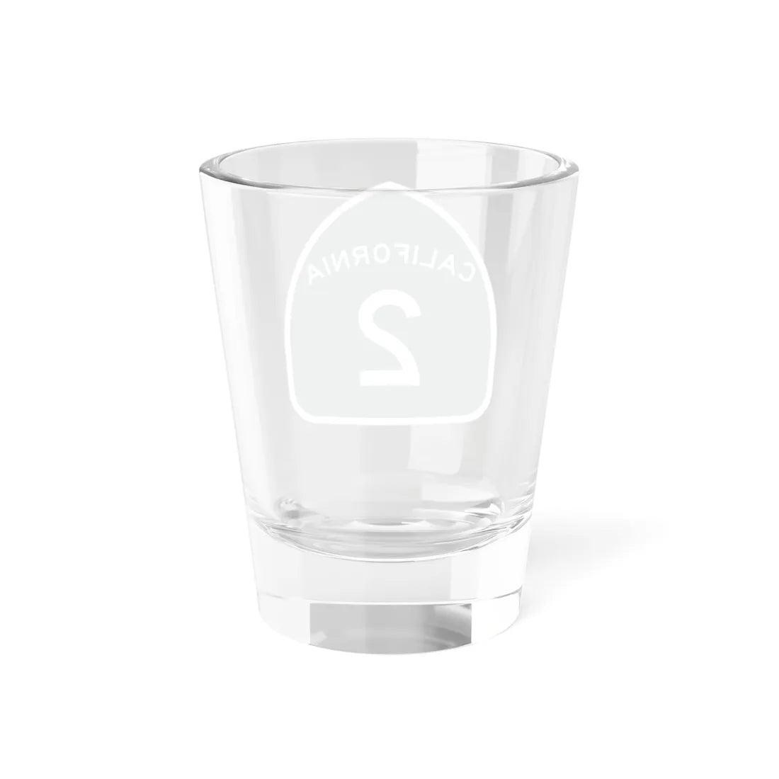 California 2 (California) (Road Sign) Shot Glass 1.5oz - Go Mug Yourself