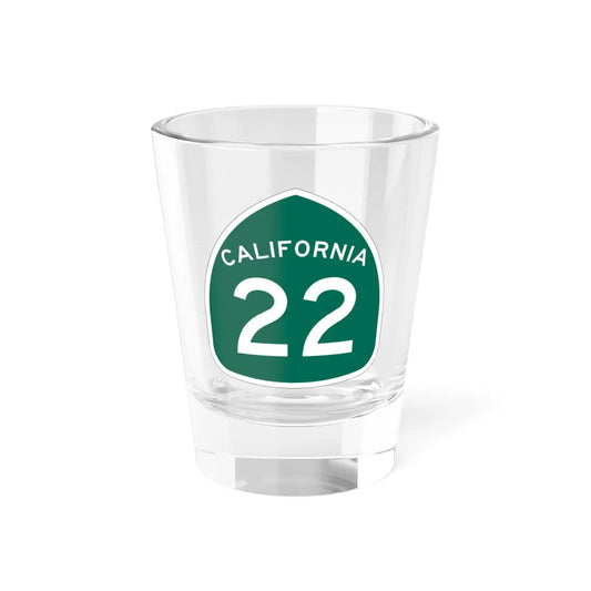 California 22 (California) (Road Sign) Shot Glass 1.5oz 1.5oz - Go Mug Yourself