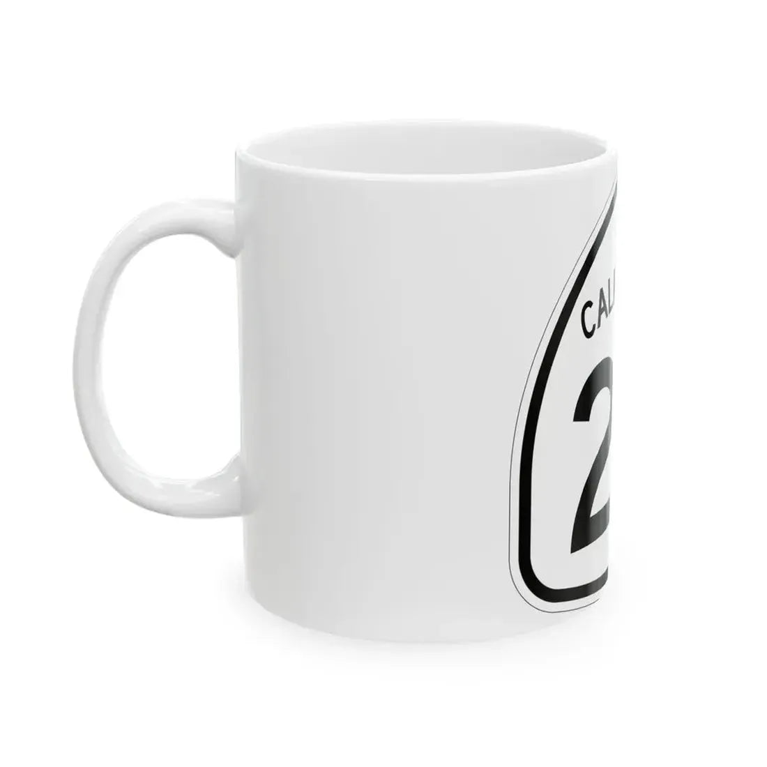 California 23 1957 (California) (Road Sign) White Coffee Mug - Go Mug Yourself