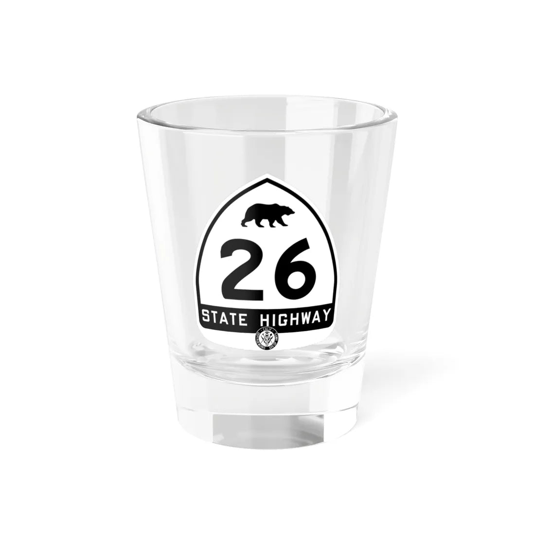 California 26 1948 (California) (Road Sign) Shot Glass 1.5oz 1.5oz - Go Mug Yourself
