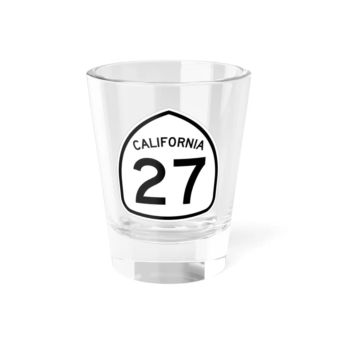 California 27 1957 (California) (Road Sign) Shot Glass 1.5oz 1.5oz - Go Mug Yourself