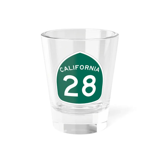 California 28 (California) (Road Sign) Shot Glass 1.5oz 1.5oz - Go Mug Yourself