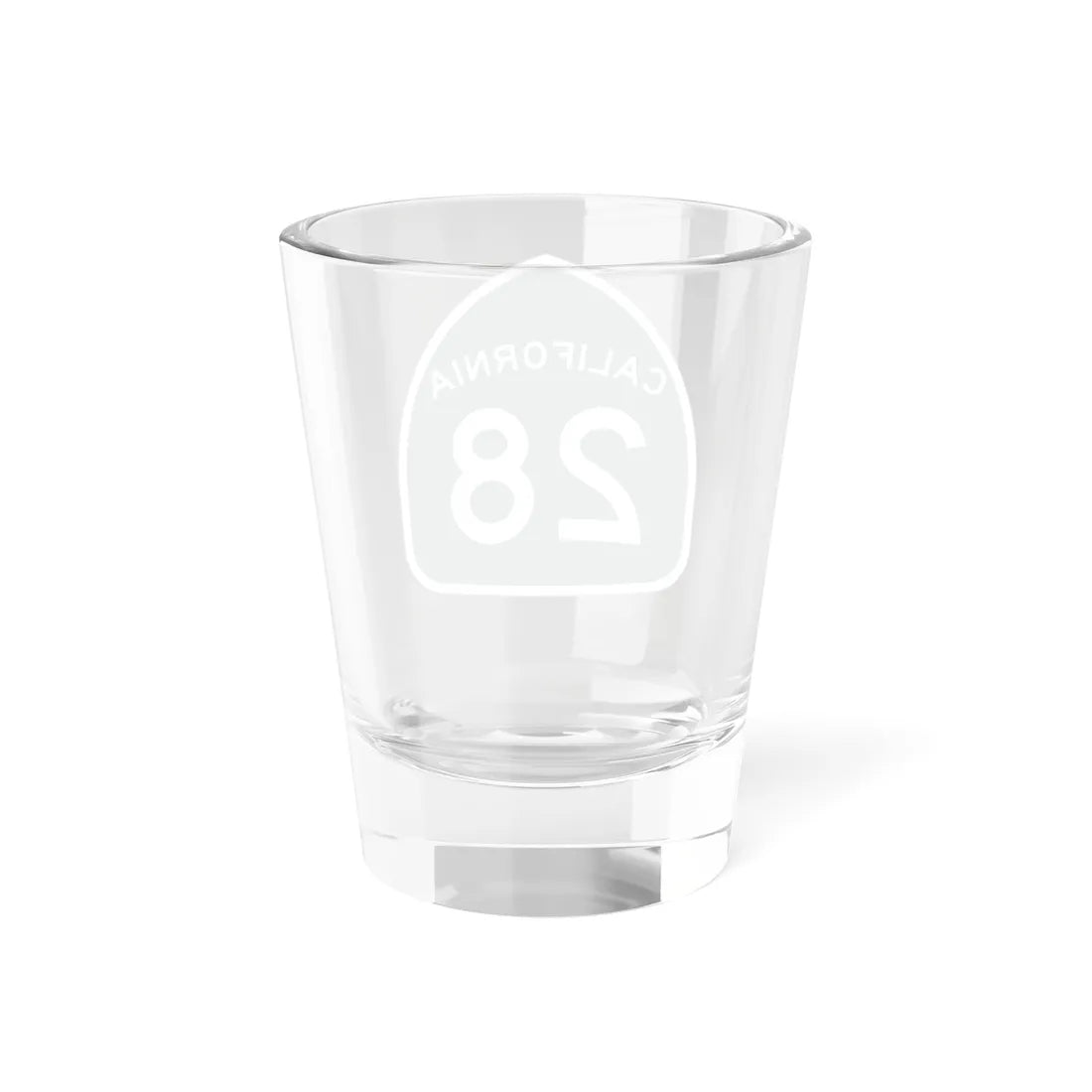 California 28 (California) (Road Sign) Shot Glass 1.5oz - Go Mug Yourself