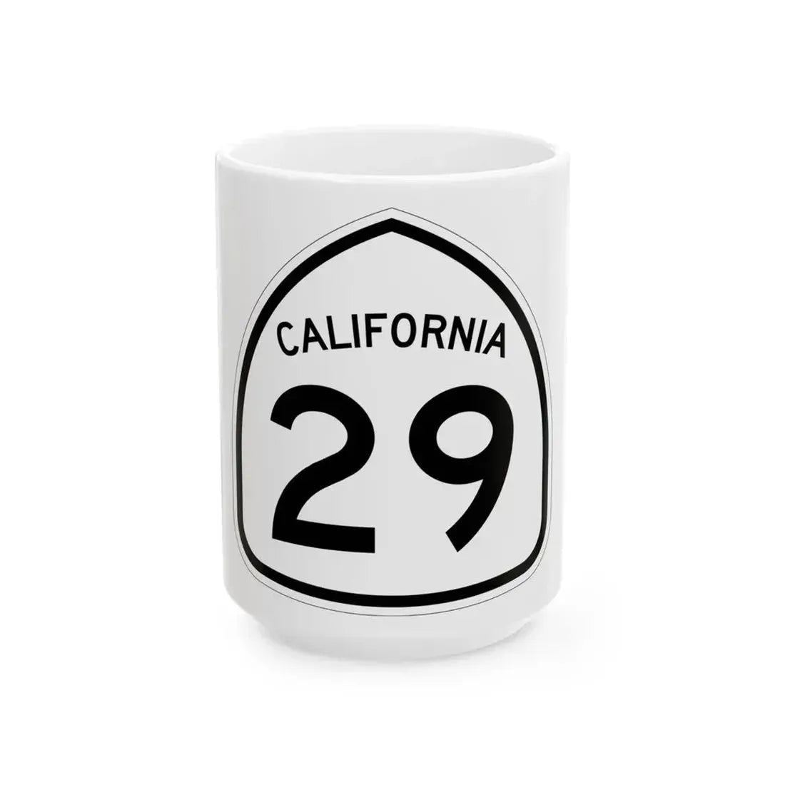 California 29 1957 (California) (Road Sign) White Coffee Mug 15oz - Go Mug Yourself
