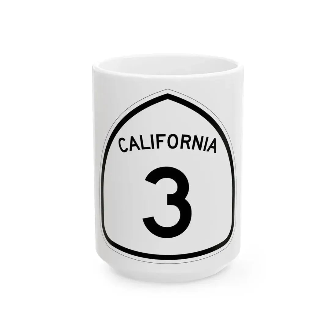 California 3 1957 (California) (Road Sign) White Coffee Mug 15oz - Go Mug Yourself