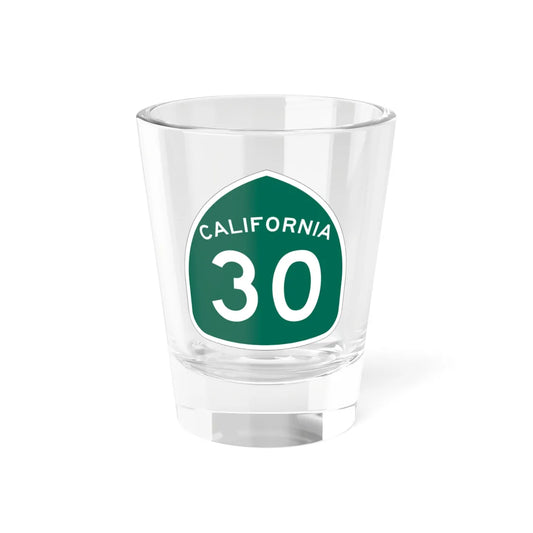California 30 (California) (Road Sign) Shot Glass 1.5oz 1.5oz - Go Mug Yourself
