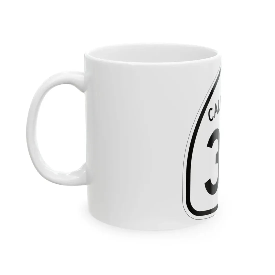 California 33 1957 (California) (Road Sign) White Coffee Mug - Go Mug Yourself
