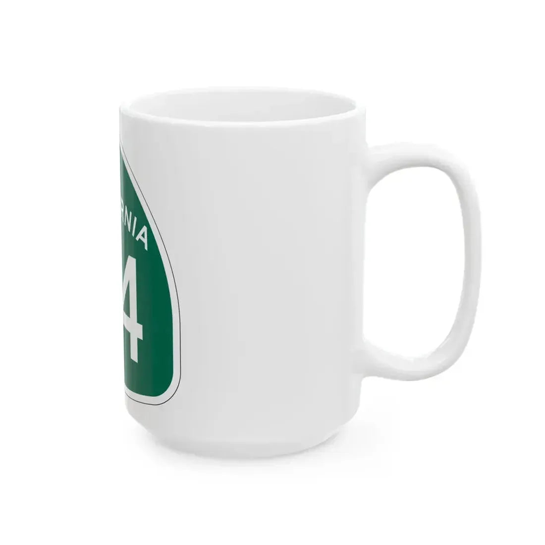 California 34 (California) (Road Sign) White Coffee Mug - Go Mug Yourself